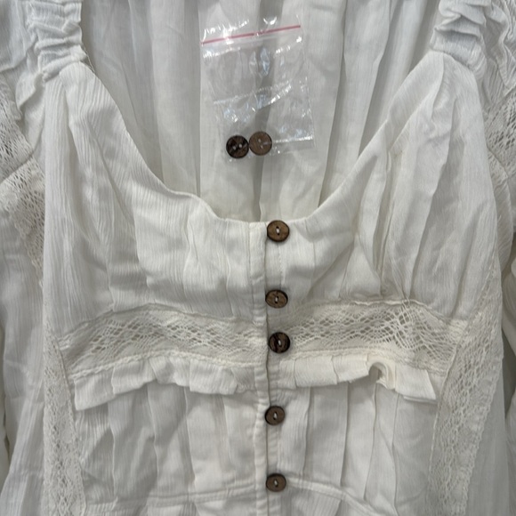 Free people Magdalia white/cream maxi dress size XS - Picture 7 of 11